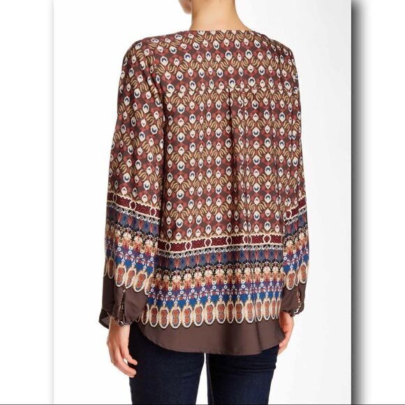 Nordstrom Pleione Printed Peasant Blouse - Picture 2 of 8